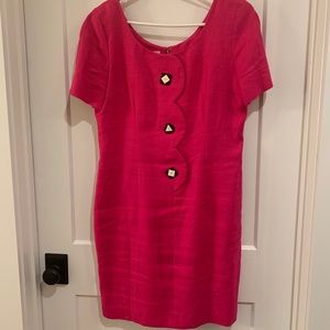 Geranium shift dress.